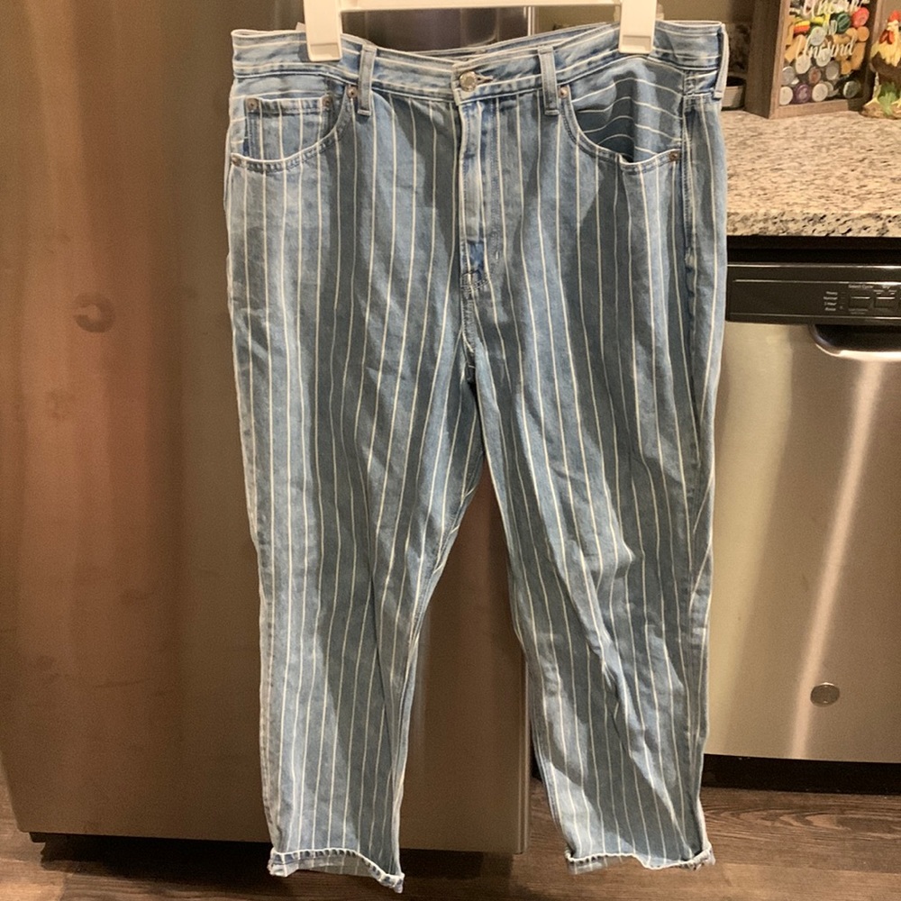 Striped capris
